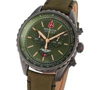 Swiss Military by Chrono Men Analog Quartz Watch with Leather Strap SMWGC0000340