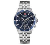 Swiss Military Hanowa SMWGI0007603 Flagship Heritage Men's Watch 42 mm Swiss Made Chronograph Silver Stainless Steel 10 ATM Sapphire Crystal