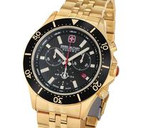 Swiss Military Hanowa Men's Chronograph Gold/Black 42mm Stainless Steel Watch - Men's Watches Chronographs Wristwatches