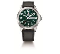 Swiss Military Men's 42mm 5ATM Day-Date Green Dial SMP36040.30
