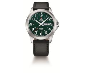 Swiss Military Men's 42mm 5ATM Day-Date Green Dial SMP36040.30