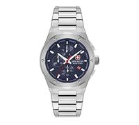 Swiss Military by Chrono Men Analog Quartz Watch with Stainless Steel Strap SMWGI2101702