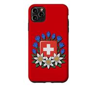 Swiss National Day Bundesfeier Alpine Flowers Case for iPhone 11 Pro Max