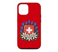 Swiss National Day Bundesfeier Alpine Flowers Case for iPhone 12/12 Pro