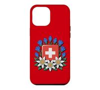 Swiss National Day Bundesfeier Alpine Flowers Case for iPhone 12 Pro Max