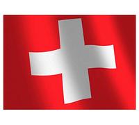 Swiss National Flag of Switzerland A4 Easy-Peel PRE-Cut Edible Icing Sheet Cake Topper Decoration - This Product can be Personalised!