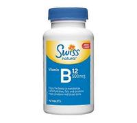Swiss Natural Vitamin B12,500 Mcg,90 Tabs, (3 Pack)