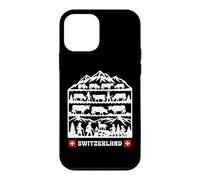 Swiss Papercut folk art cows coming down from the Alps Case for iPhone 12 mini