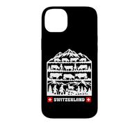 Swiss Papercut folk art cows coming down from the Alps Case for iPhone 14 Plus