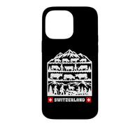Swiss Papercut folk art cows coming down from the Alps Case for iPhone 14 Pro Max