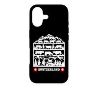 Swiss Papercut folk art cows coming down from the Alps Case for iPhone 17