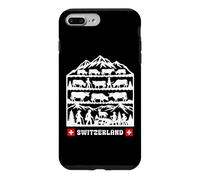 Swiss Papercut folk art cows coming down from the Alps Case for iPhone 7 Plus/8 Plus
