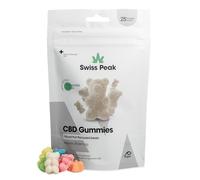 Swiss Peak 1200mg CBD Gummies, Delicious Edible Bears, UK-Made, Vegan, THC-Free, Premium CBD for Relaxation & Wellness, On-The-Go Grab Bag - 25 Gummies Per Pack