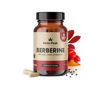 Swiss Peak Berberine 5250mg Per Serving, High Strength 99% H nhanced with Ceylon Cinnamon & Black Pepper Extract, 90 Vegan Capsules, 3 Month Supply, UK Made, Non-GMO, Gluten Free
