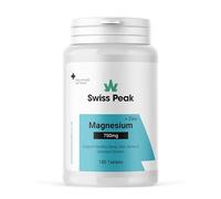 Swiss Peak Magnesium 750mg with Zinc | 180 High-Strength Tablets | Supports Sleep, Skin, Bones & Immune System | UK Made, Lab-Tested, Vegan-Friendly