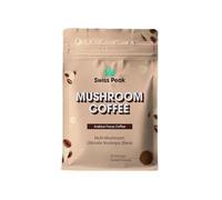 Swiss Peak Mushroom Functional Coffee Blend (60-Servings) with Lion’s Mane, Cordyceps, Shiitake, Maitake, Ashwagandha - Nootropic Coffee for Focus & Energy | Vegan | UK Made | 2-Month Supply