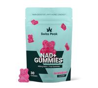 Swiss Peak NAD NMN Vegan Raspberry Flavour Gummies, 400mg per Gummy, 30 Count, Third-Party Lab-Tested, Maximum Strength, UK-Made | Anti-Aging, Cellular Repair, Energy Metabolism Booster