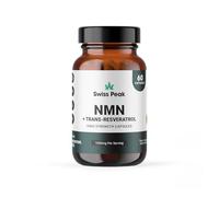 Swiss Peak NAD, NR, Nicotinamide Capsules with Trans-Resveratrol | Vitamin B3 Supplement for Cellular Energy & Metabolism Support | Vegan | UK-Made | 60 Capsules
