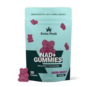 Swiss Peak NMN, NAD+ Vegan Gummies, Mixed Berry, 400mg per Gummy, 30 Count, Third-Party Lab-Tested, Maximum Strength, UK-Made | Anti-Aging, Cellular Repair, Energy Metabolism Booster