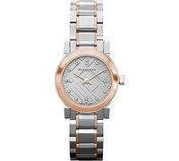 Swiss Rare Diamonds Rose Gold 2 Tone Silver Dial 26mm Women Stainless Steel Wrist Watch The City BU9214