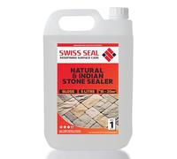 Swiss Seal Indain Stone Sealer | GLOSS FINISH Driveway And Patio Sealant | Sealant For Outdoor Block Paved Floor | Seal And Protect Your Drive | Wet look | Made In The UK (3 x 5 Litre)