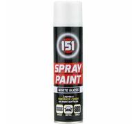 Swiss Signature 2 x 151 White Gloss Multi-Purpose Spray Paint 250ml / 1x Pair of Disposable Gloves for Metal, Wood, Plastic, Walls, Aerosol Spray with Perfect Finish