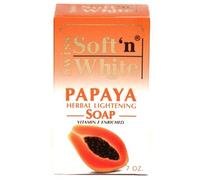 Swiss Soft N White Papaya Herbal Lightening Soap 7 Oz 200g