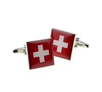 Swiss Switzerland National Flag Cufflinks