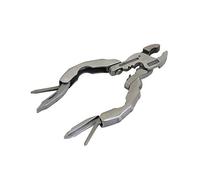 Swiss+Tech ST50016 Polished SS 9-in-1 Micro Pocket Multitool with Screwdrivers, Pliers for Keychain