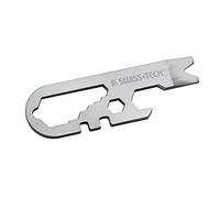 SWISS+TECH ST67129 14-in-1 Micro Wrench Multi-Tool, Stainless Steel Construction, for Keychain, Auto, Camping, Hardware (Single Pack)