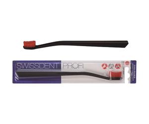 Swissdent Care ToothbrushesSoft mediumProfi Colours toothbrushes Black/red