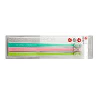 SWISSDENT Professional GENTLE toothbrush light turquoise, light pink, light green