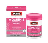 SWISSE Multivitamin Tablets for Women with Vitamin D C A and Zinc for Immune System Booster, Biotin and Magnesium Supplements for Energy Metabolism, Made in Italy, 60 Capsules