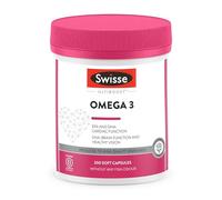 SWISSE- Omega 3 IFOS 5-Star Certified, 200 Softgel Fish Oil Capsules with 3000mg Fish Oil, Vitamin A, 466mg EPA & 270mg DHA per Daily Serving, Nutritional Supplements for Brain & Heart, Made in Italy