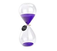 SWISSELITE Hourglass Sand Timers, Hourglass Sand Clock Inspired Glass for Home, Desk, Office Decor (8.5Inch-60Mins Purple)