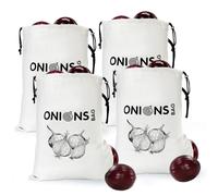 SWISSELITE Reusable Produce Bags with Blackout Lining, Side Zipper & Drawstring, Non-Woven, 15.75" x 11.41", 8 lbs Capacity, Vegetable Storage Bags for Potatoes, Onions, Garlic (4piece)