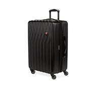 SwissGear 3-Piece Hardside Spinner Wheels Luggage Set, Black, Expandable, 20/24/27 Inch Suitcases with 8 Wheels