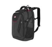 SWISSGEAR 5358 Ultimate Protection USB TSA Friendly ScanSmart Laptop Backpack and Cable Lock Bundle - Black/Red