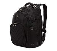 SwissGear 5709 ScanSmart Laptop Backpack | Fits Most 15 Inch Laptops and Tablets | TSA Friendly Backpack | Ideal for Work, Travel, School, College, School, and Commuting- Black