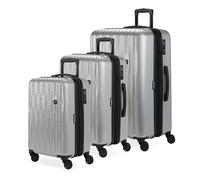 SwissGear 7272 Energie Hardside Expandable Luggage with Spinner Wheels, Silver, 3-Piece Set (19/24/27), 7272 Energie Hardside Expandable Luggage with Spinner Wheels