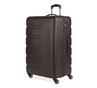 SwissGear 7366, Chocolate, Checked-Large 27-Inch, Signature Hardside Expandable Luggage with Spinner Wheels