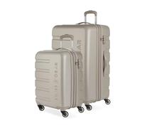 SwissGear 7366 Hardside Expandable Luggage with Spinner Wheels, Sand, 2-Piece Set (19/27), 7366 Hardside Expandable Luggage with Spinner Wheels