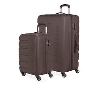 SwissGear 7366 Suitcase, Chocolate, 2-Piece Set (19/27), Signature Expandable Hardside Luggage with Swivel Wheels