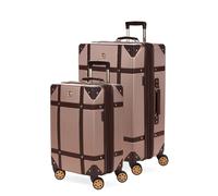 SwissGear 7739 Trunk, Hardside Spinner Luggage, Blush, 2-Piece Set (19/26), 7739 Hardside Luggage Trunk with Spinner Wheels