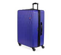 SwissGear 8018 Hardside Expandable Luggage with Spinner Wheels, Blue Violet, Checked-Medium 24-Inch, 8018 Hardside Expandable Luggage with Spinner Wheels