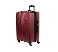 SwissGear 8018 Hardside Expandable Luggage with Spinner Wheels, Wine, Checked-Medium 24-Inch, 8018 Hardside Expandable Luggage with Spinner Wheels