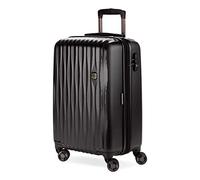 WENGER Energia 4 Wheel Hard Case Luggage Suitcase for Men Safety Suitcase Travel Travel Travel Luggage Luggage Suitcase, Black, Carry-On, Hard case