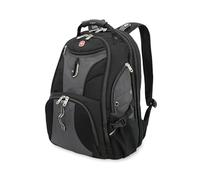 SwissGear Unisex's 1900 Scansmart TSA 17-inch Laptop Backpack, Grey/Black, 19