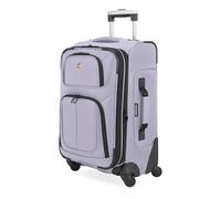 SwissGear Sion Softside Expandable, Evening Haze, Carry-On, Sion Softside Expandable Spinner Luggage Durable Lightweight Travel Suitcase