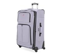 SwissGear Sion Softside Expandable, Evening Haze, Checked-Large, Sion Softside Expandable Spinner Luggage Durable Lightweight Travel Suitcase